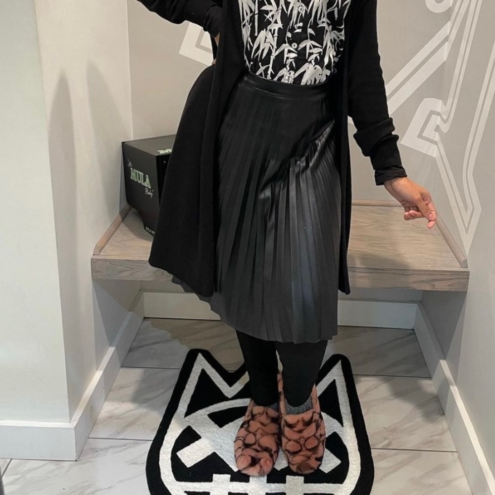 Faux Leather Skirt